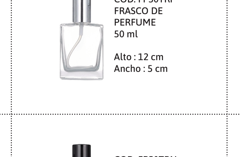 Frasco de Perfume 50 ml